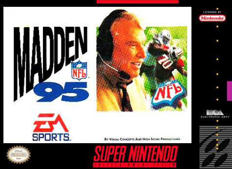 Carátula del juego Madden NFL 95 (Snes)