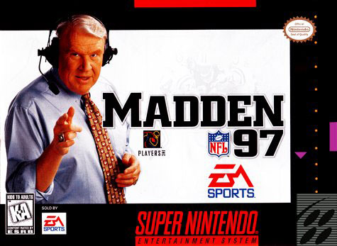 Carátula del juego Madden NFL 97 (Snes)