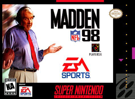 Carátula del juego Madden NFL 98 (Snes)