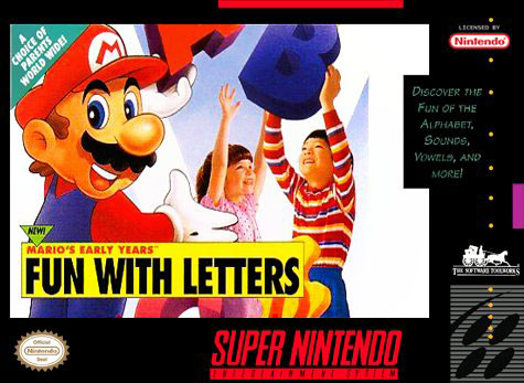 Carátula del juego Mario's Early Years Fun with Letters (Snes)