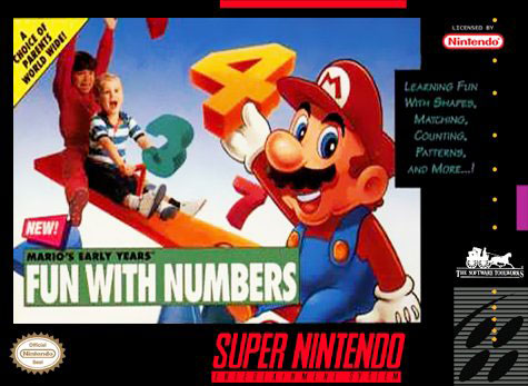 Carátula del juego Mario's Early Years Fun With Numbers (Snes)