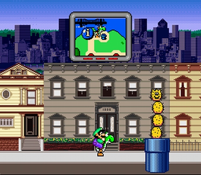 Pantallazo del juego online Mario is Missing (Snes)