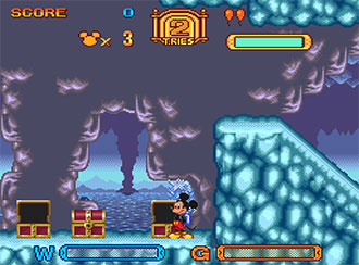 Pantallazo del juego online Mickey Mouse Tokyo Disneyland no Daibouken (SNES)