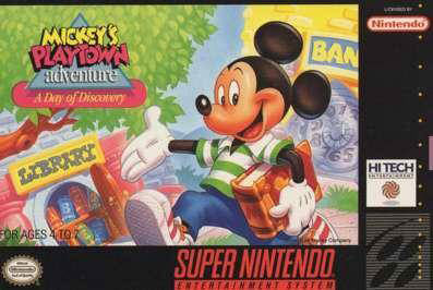 Carátula del juego Mickey's Playtown Adventure - A Day of Discovery (Snes)