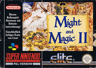 Carátula del juego Might and Magic II (SNES)