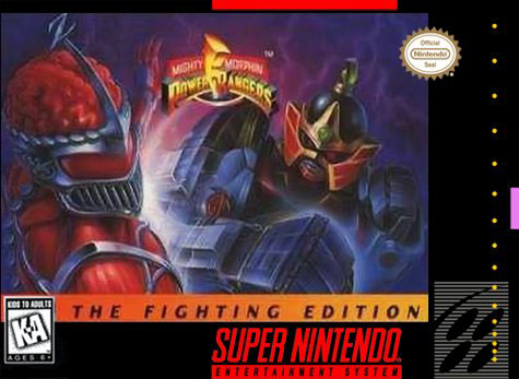 Carátula del juego Mighty Morphin Power Rangers - The Fighting Edition (Snes)