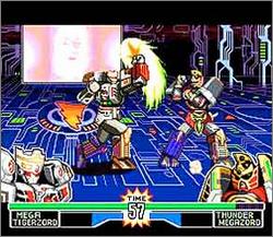 Pantallazo del juego online Mighty Morphin Power Rangers - The Fighting Edition (Snes)