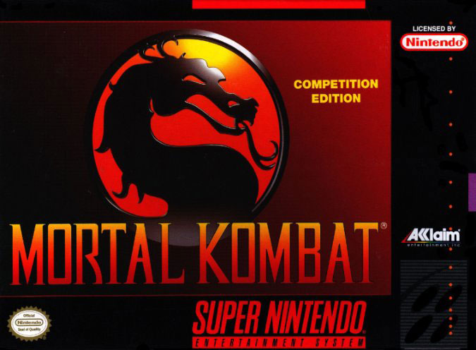 Carátula del juego Mortal Kombat (Snes)