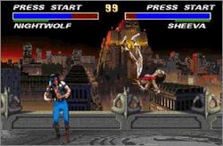 Pantallazo del juego online Mortal Kombat 3 (Snes)
