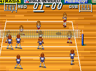 Pantallazo del juego online Multi Play Volleyball (SNES)