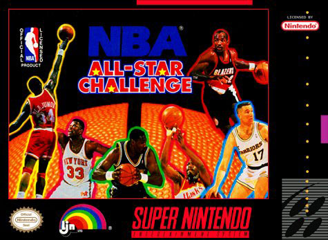 Carátula del juego NBA All-Star Challenge (Snes)
