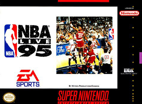 Carátula del juego NBA Live 95 (Snes)