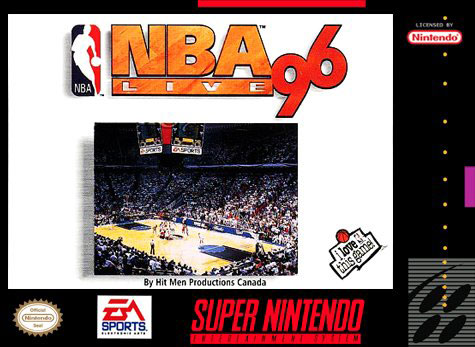 Carátula del juego NBA Live 96 (Snes)