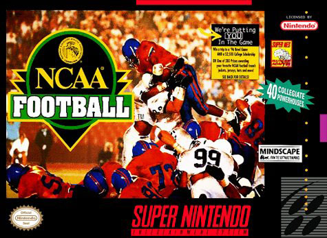 Carátula del juego NCAA Football (Snes)