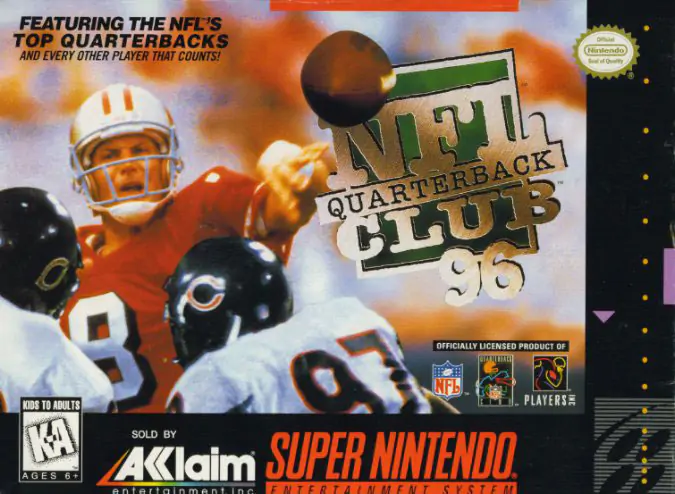 Portada de la descarga de NFL Quarterback Club ’96