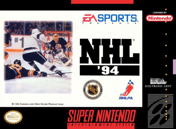 Carátula del juego NHL '94 (Snes)