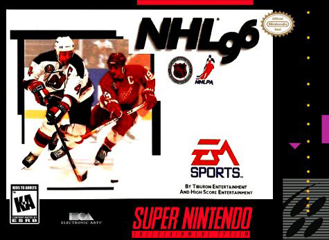 Carátula del juego NHL 96 (Snes)