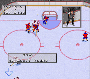 Pantallazo del juego online NHL 98 (Snes)