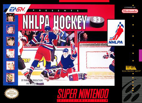 Carátula del juego NHLPA Hockey 93 (Snes)