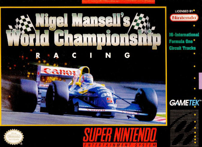 Carátula del juego Nigel Mansell World Championship Racing (Snes)