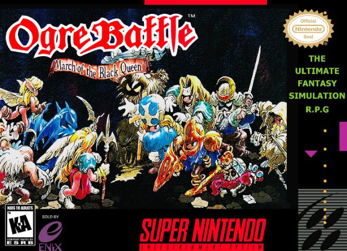 Carátula del juego Ogre Battle - The March of the Black Queen (Snes)