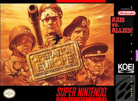 Carátula del juego Operation Europe - Path to Victory 1939-45 (Snes)