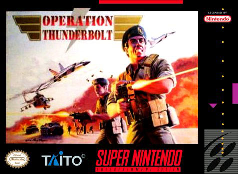Carátula del juego Operation Thunderbolt (Snes)