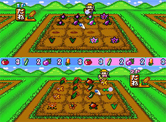 Pantallazo del juego online Oraga Land Syusai Best Farmer Sensyuken (SNES)