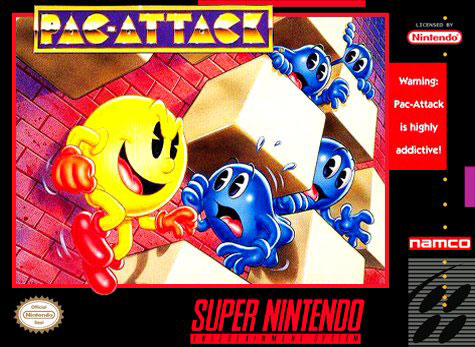 Carátula del juego Pac-Attack (Snes)