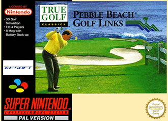 Carátula del juego True Golf Classics Pebble Beach (SNES)