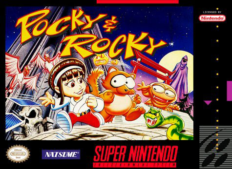 Carátula del juego Pocky & Rocky (Snes)