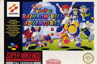 Carátula del juego Pop'n TwinBee Rainbow Bell Adventures (SNES)