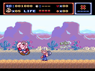 Pantallazo del juego online Popeye Ijiwaru Majo Seahug no Maki (SNES)