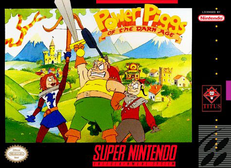 Carátula del juego Power Piggs of the Dark Age (Snes)