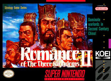 Portada de la descarga de Romance of the Three Kingdoms II