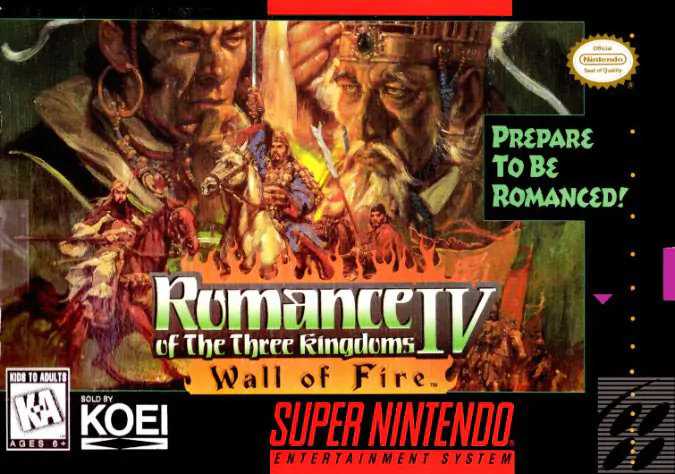 Portada de la descarga de Romance of the Three Kingdoms IV: Wall of Fire