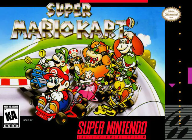 Portada de la descarga de Super Mario Kart