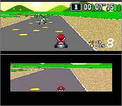 Pantallazo del juego online Super Mario Kart (Snes)