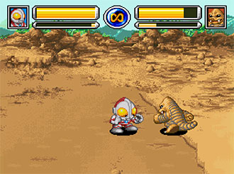 Pantallazo del juego online SD Ultra Battle Ultraman Densetsu (SNES)