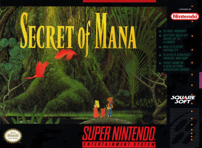 Carátula del juego Secret of Mana (Snes)
