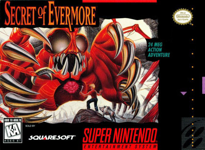 Carátula del juego Secret of Evermore (Castellano) (Snes)