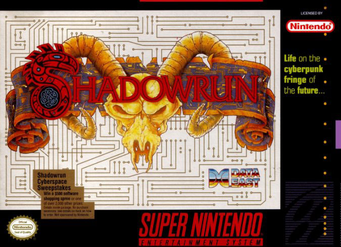 Carátula del juego Shadowrun (Snes)