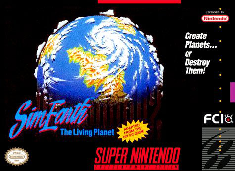 Carátula del juego SimEarth The Living Planet (Snes)