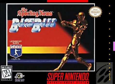 Carátula del juego The Sporting News Baseball (Snes)