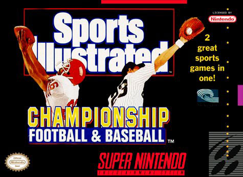 Carátula del juego Sports Illustrated Championship Football & Baseball (Snes)