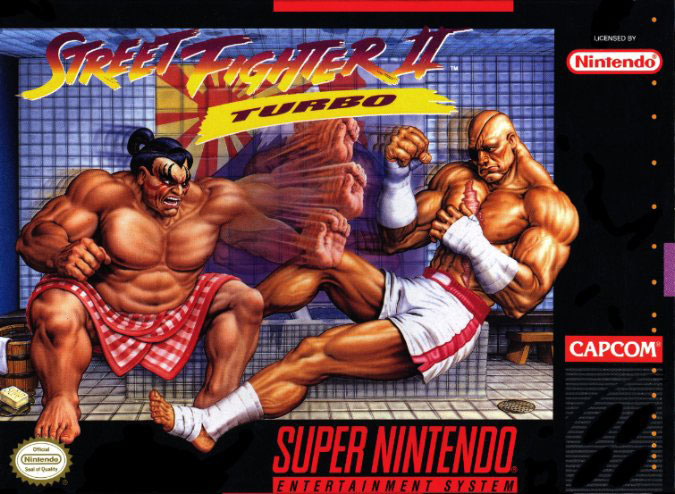Carátula del juego Street Fighter II Turbo Hyper Fighting (Snes)