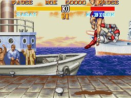 Pantallazo del juego online Street Fighter II Turbo Hyper Fighting (Snes)