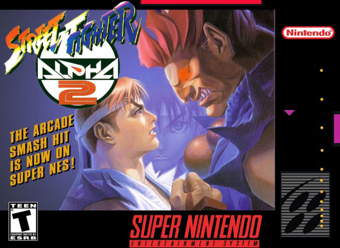 Carátula del juego Street Fighter Alpha 2 (Snes)