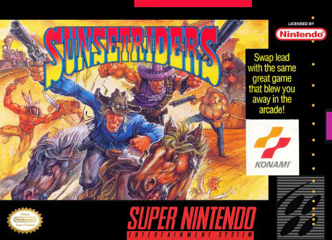 Portada de la descarga de Sunset Riders