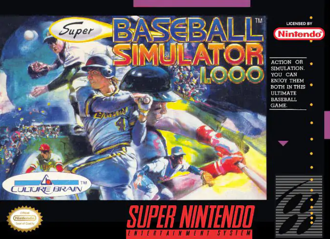 Portada de la descarga de Super Baseball Simulator 1000